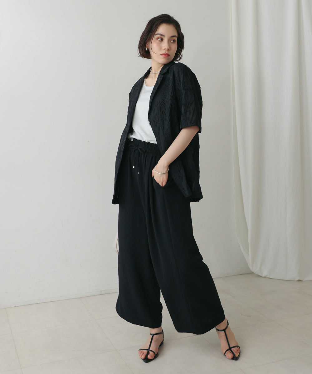 【WEB限定】シアーレース五分袖ジャケット