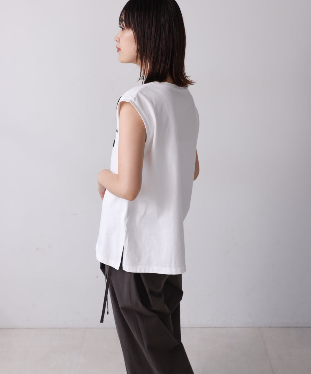 【WEB限定】コード刺しゅうフレンチTシャツ