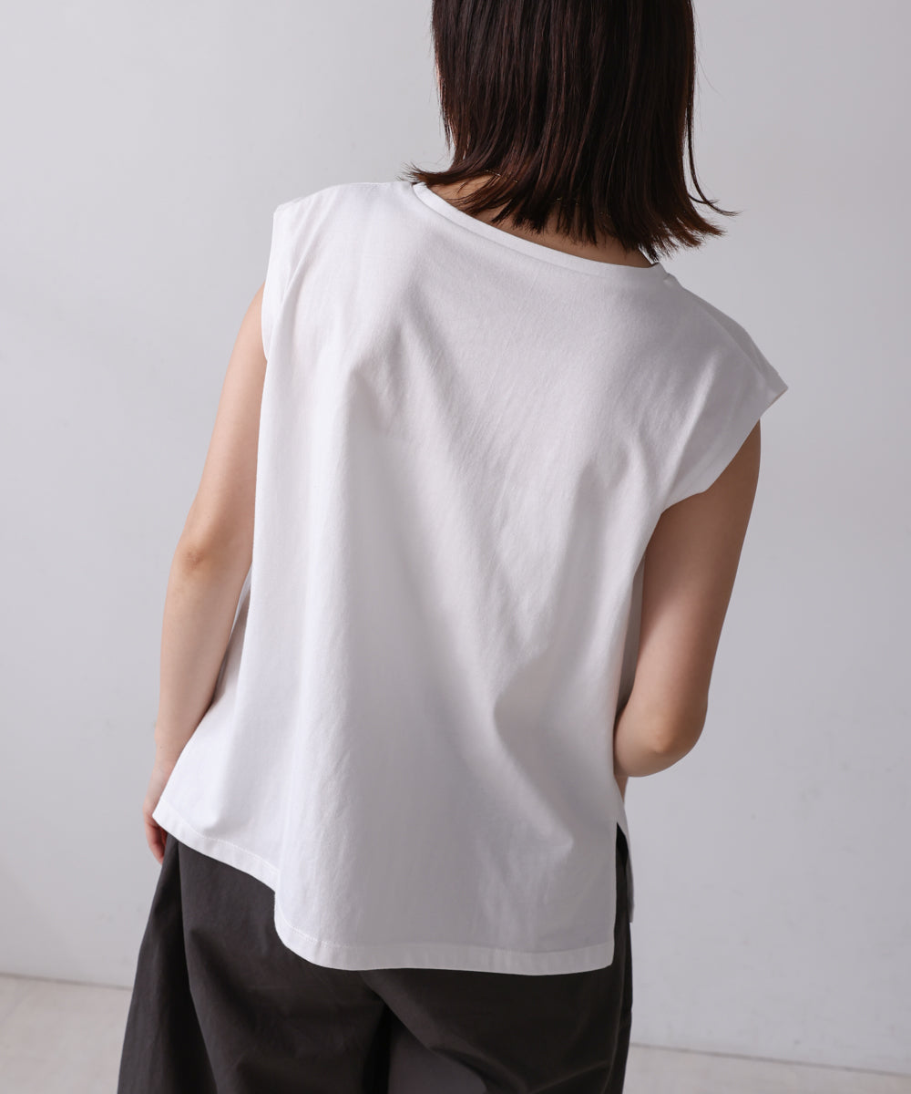 【WEB限定】コード刺しゅうフレンチTシャツ