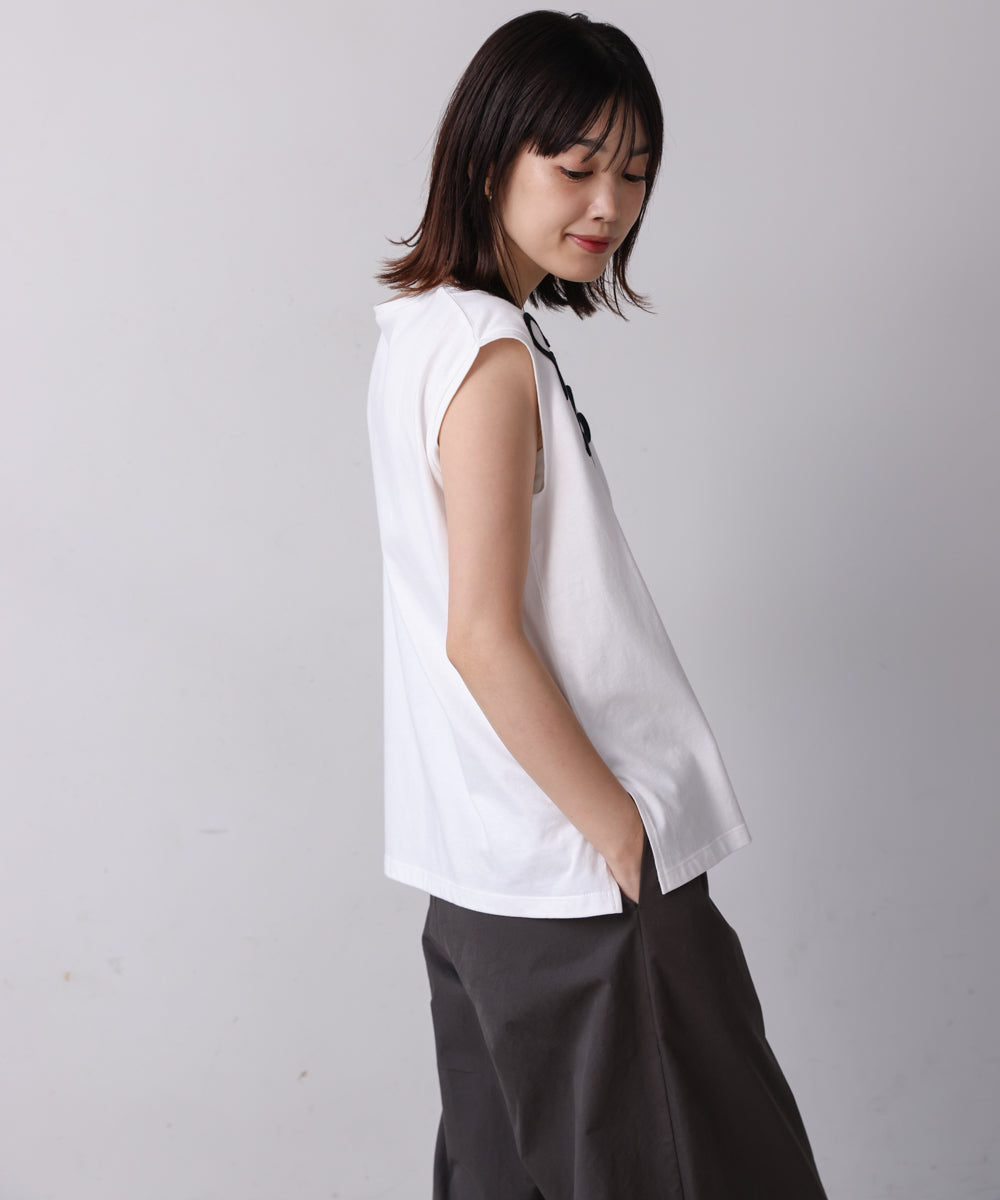 【WEB限定】コード刺しゅうフレンチTシャツ