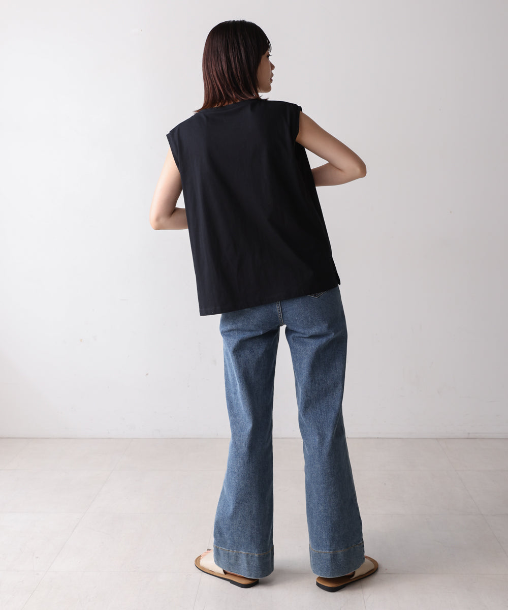 【WEB限定】コード刺しゅうフレンチTシャツ