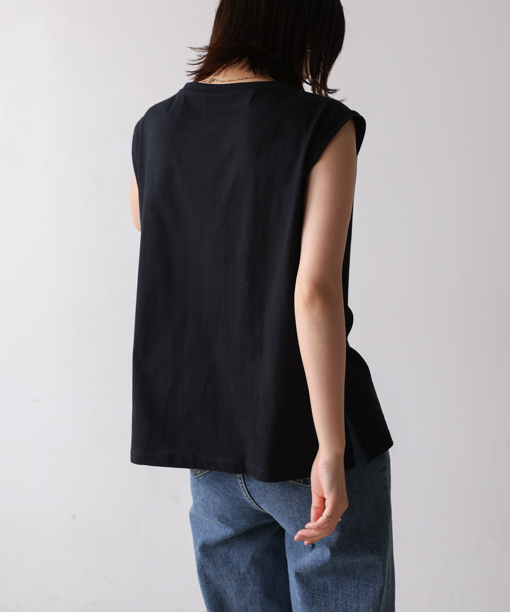 【WEB限定】コード刺しゅうフレンチTシャツ