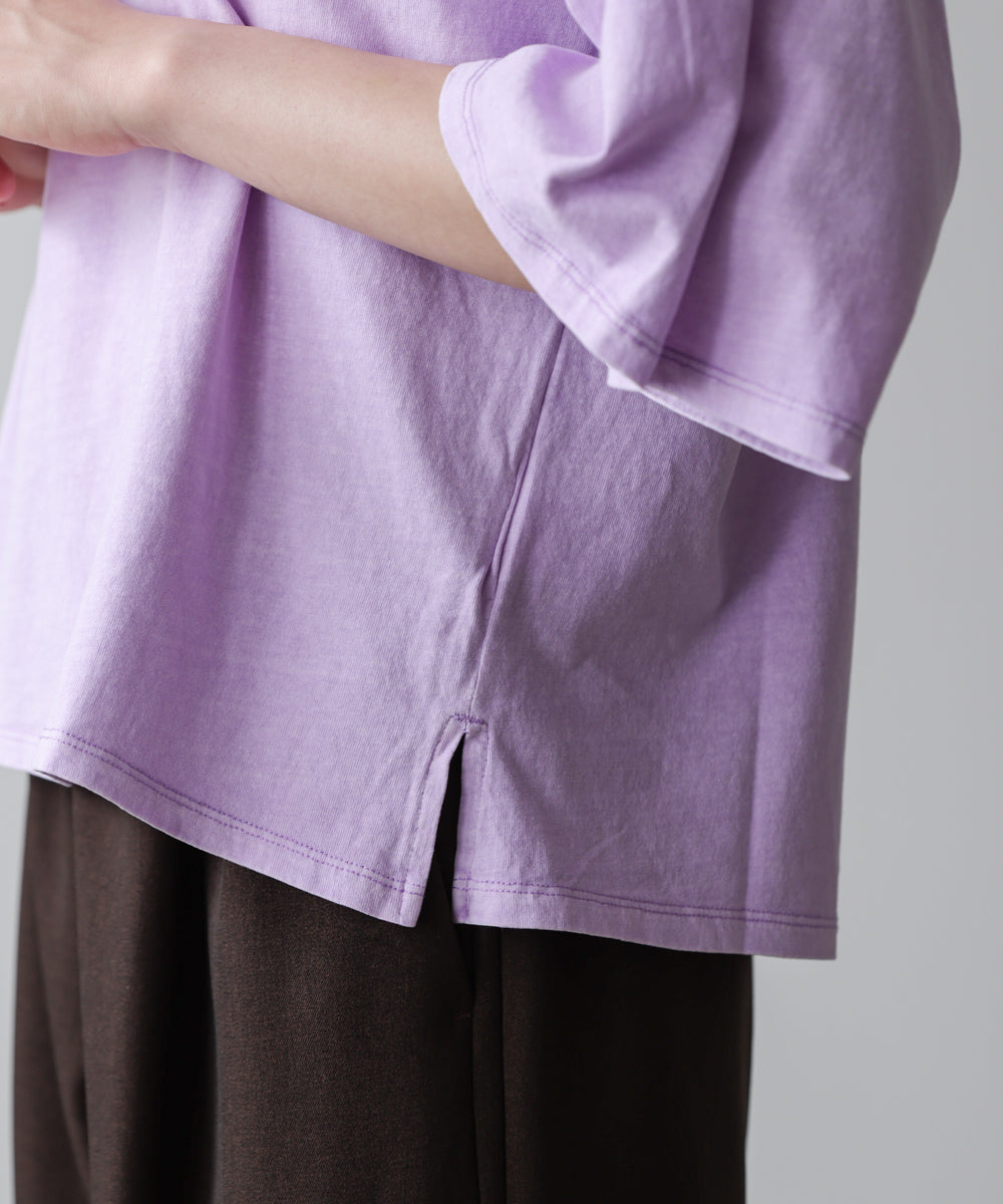 天竺フレアスリーブプリントTee