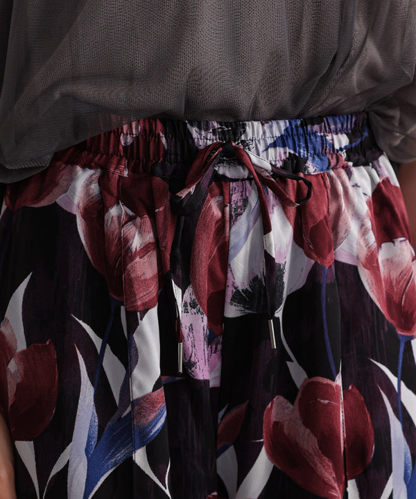 花柄センターシームパンツ