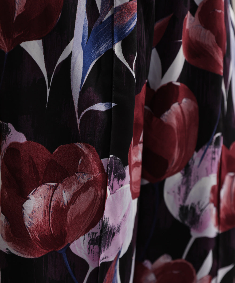 花柄センターシームパンツ