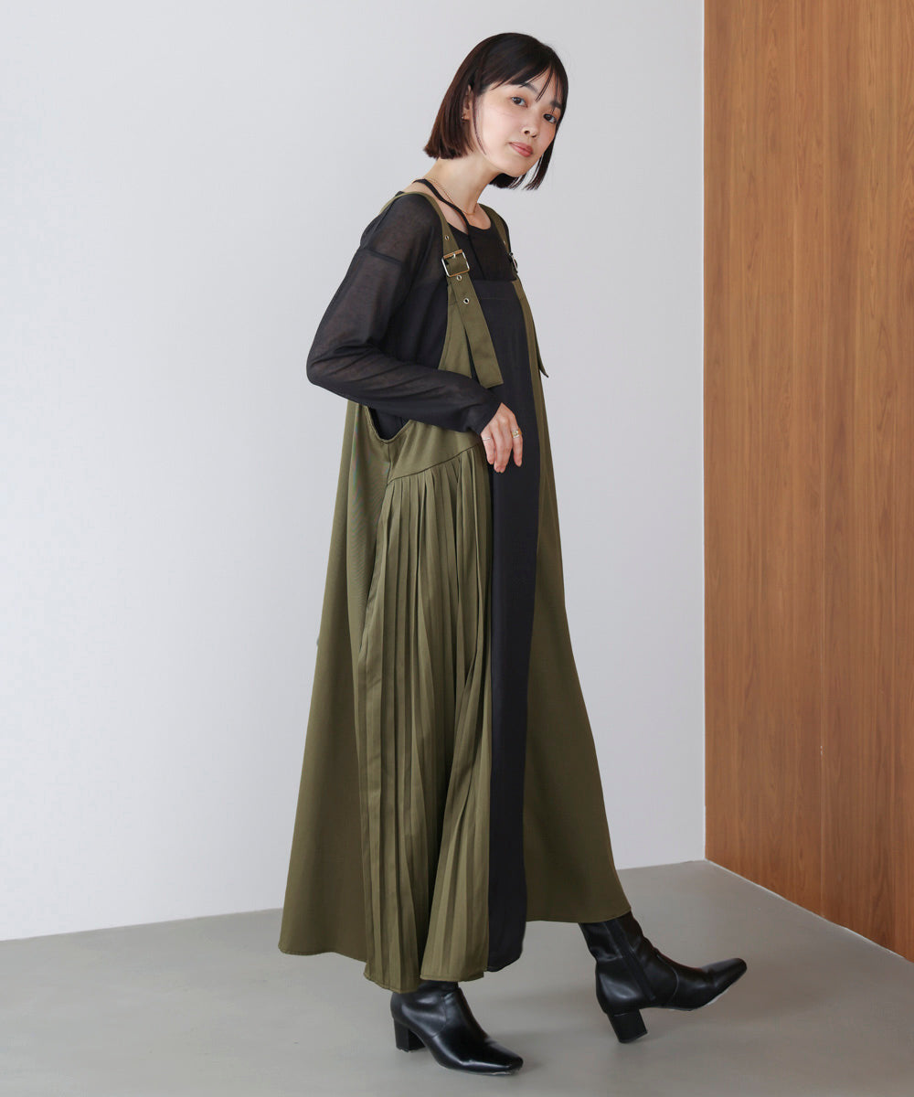 肩ベルトブロッキングジャンスカ