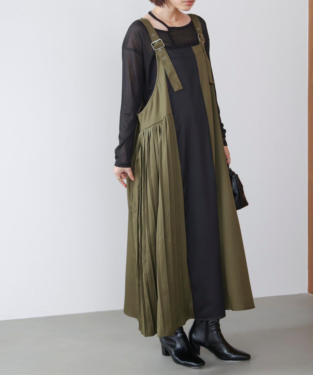 肩ベルトブロッキングジャンスカ