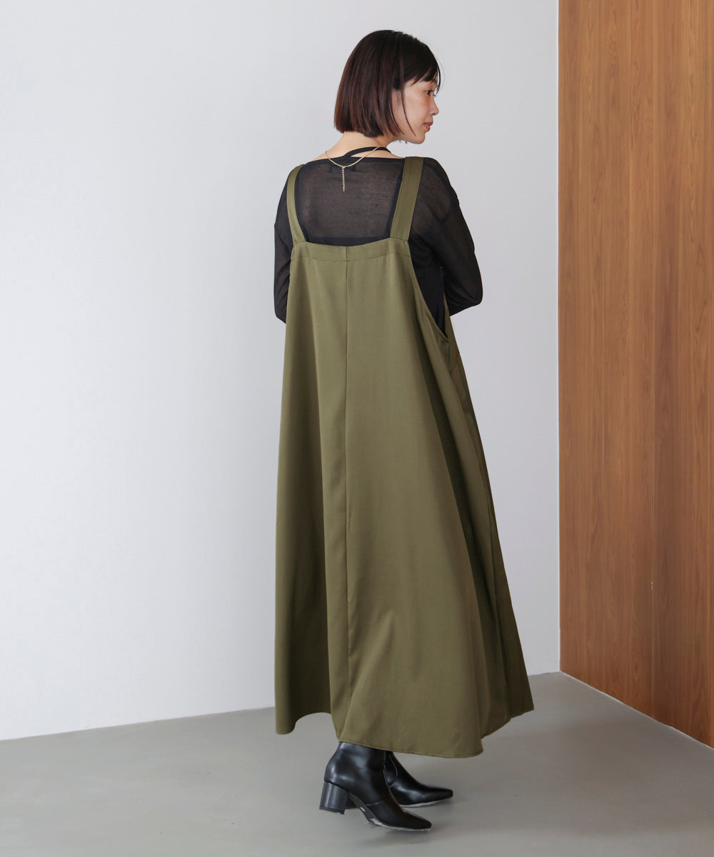 肩ベルトブロッキングジャンスカ