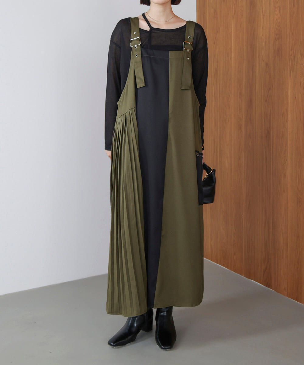 肩ベルトブロッキングジャンスカ