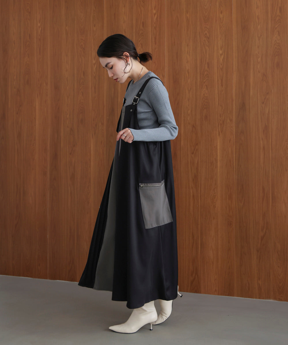 肩ベルトブロッキングジャンスカ