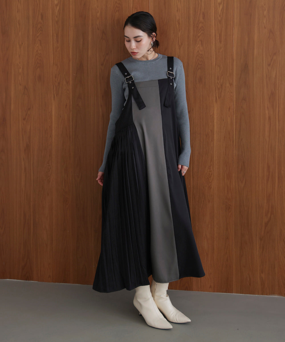 肩ベルトブロッキングジャンスカ