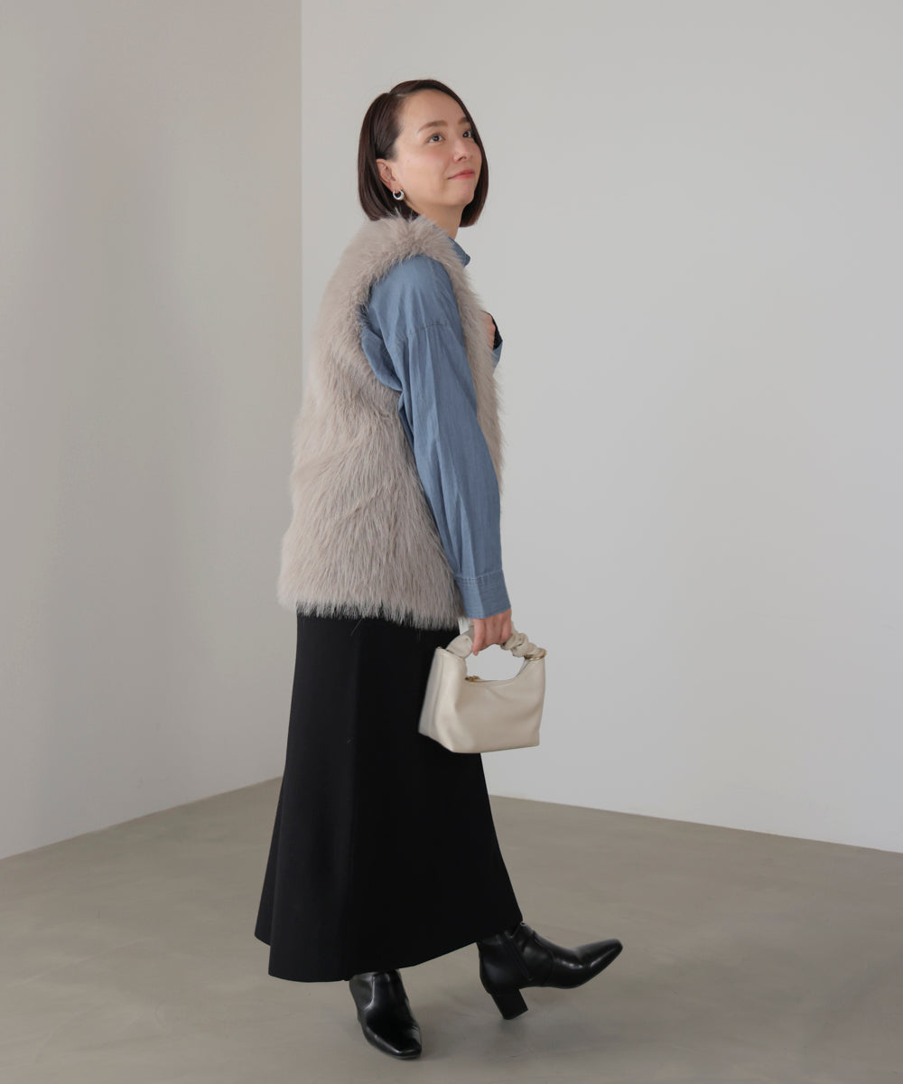 シアーデニム2WAYシャツ