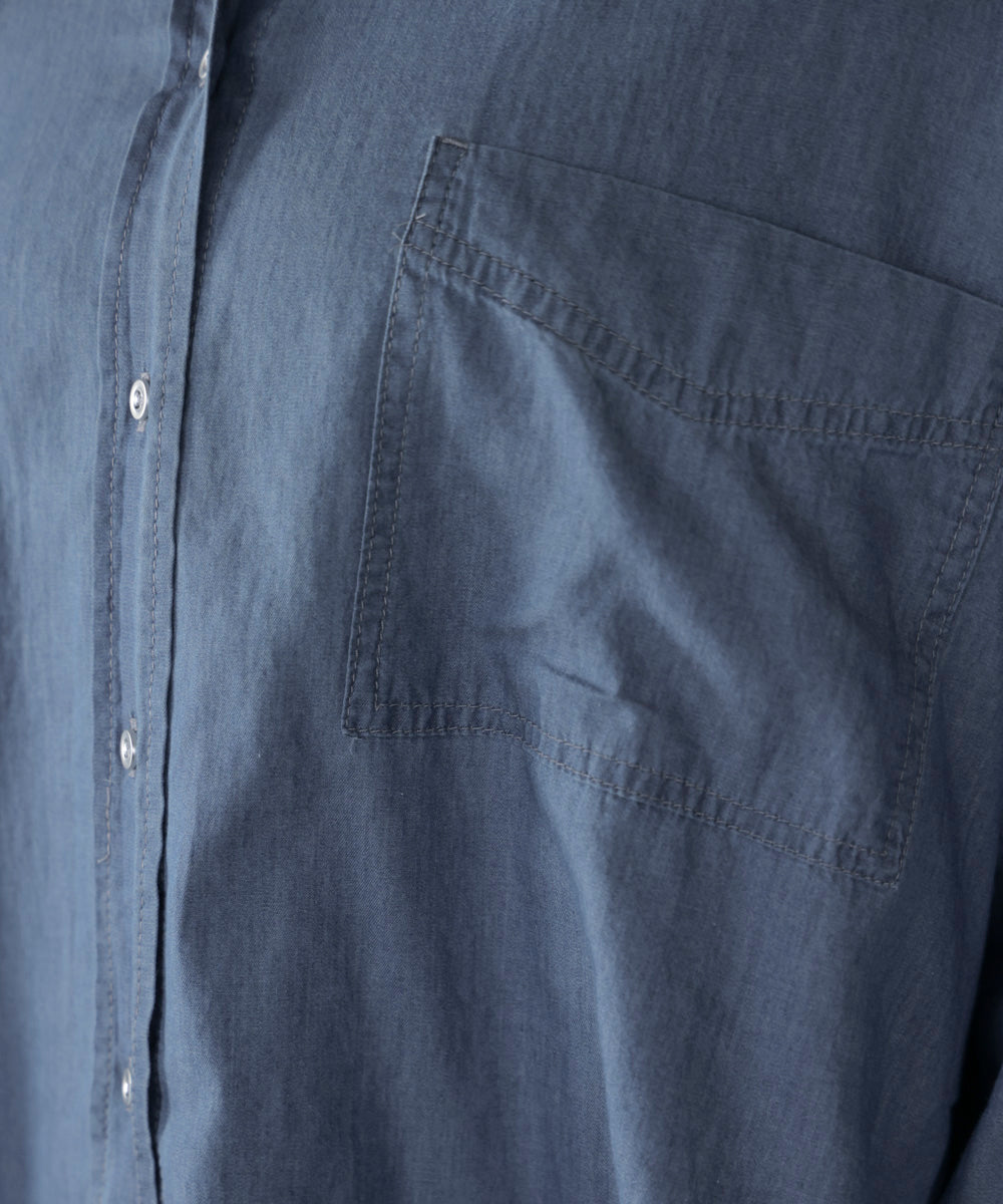 シアーデニム2WAYシャツ