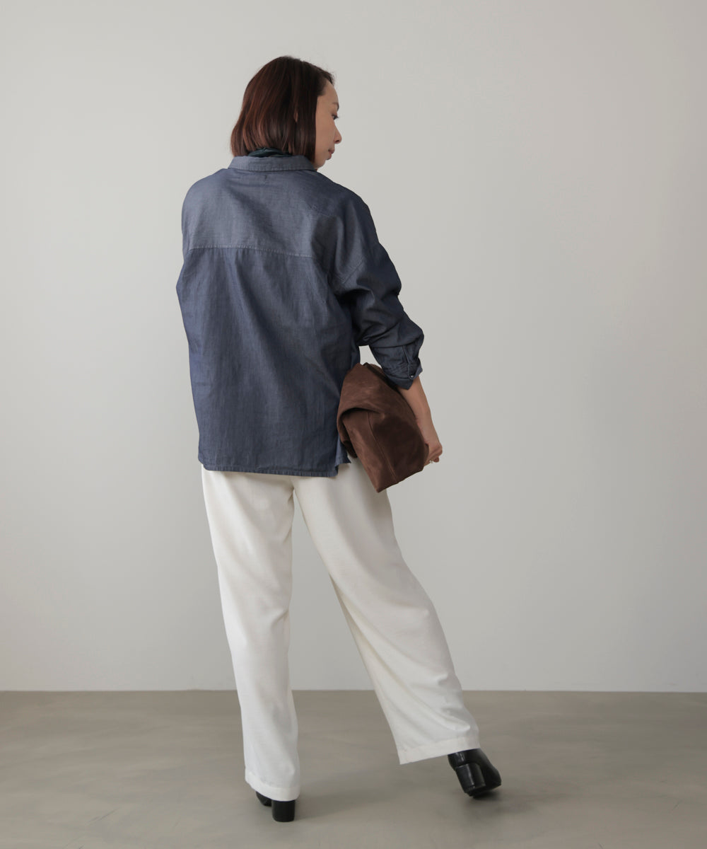 シアーデニム2WAYシャツ