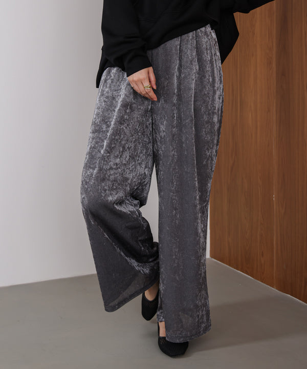 メッシュベロアイージーパンツ