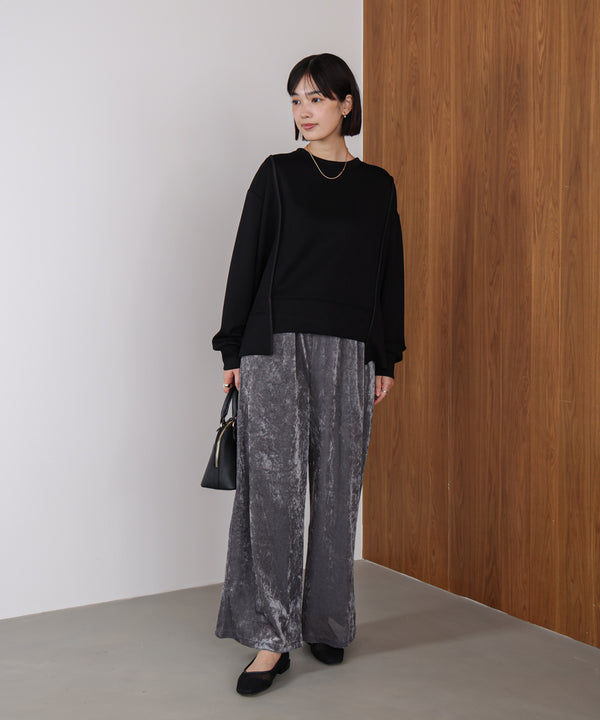 メッシュベロアイージーパンツ