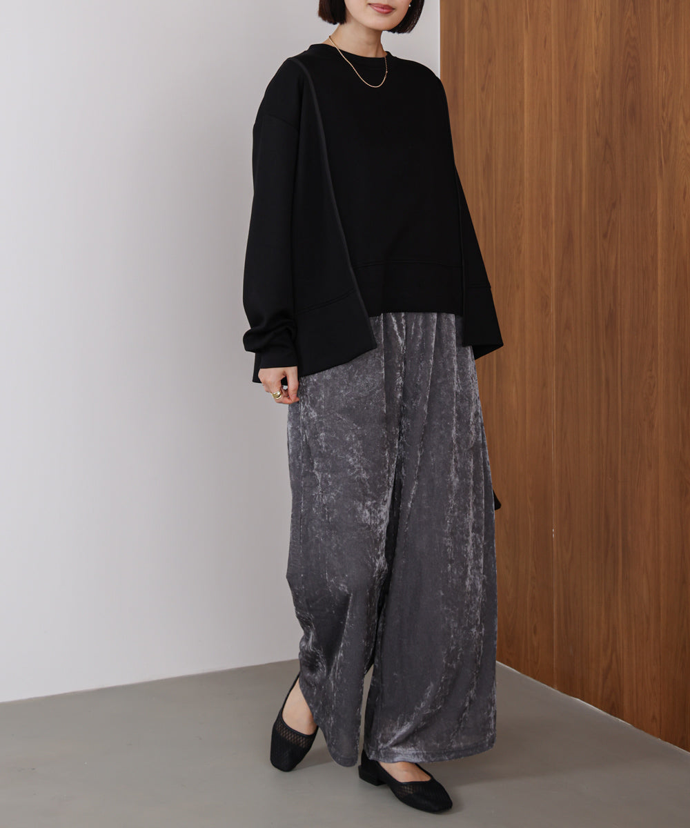 メッシュベロアイージーパンツ