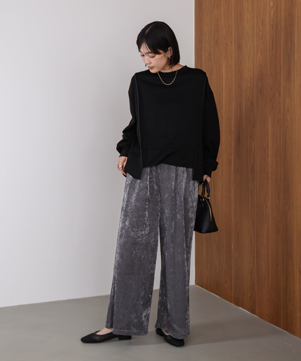 メッシュベロアイージーパンツ