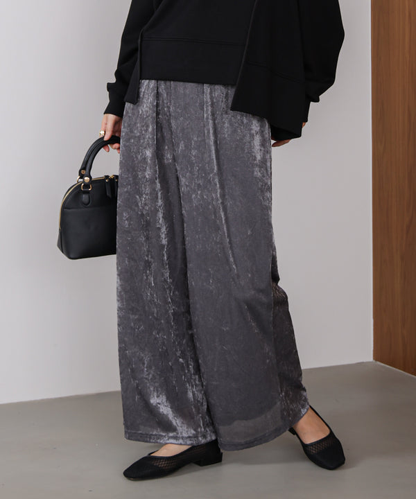 メッシュベロアイージーパンツ