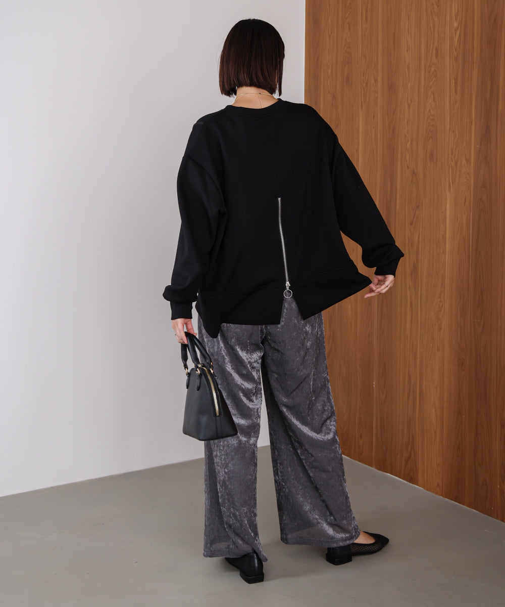 メッシュベロアイージーパンツ