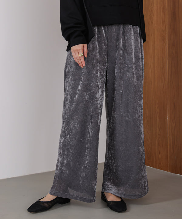 メッシュベロアイージーパンツ