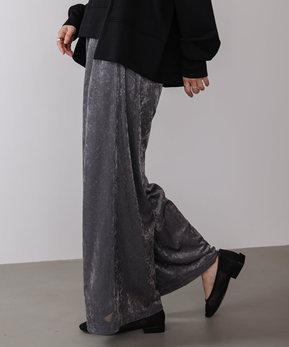 メッシュベロアイージーパンツ