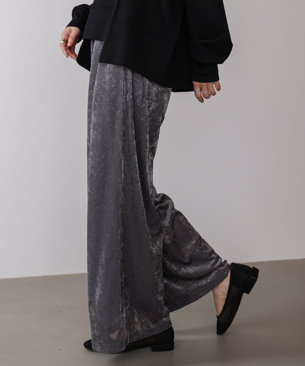 メッシュベロアイージーパンツ