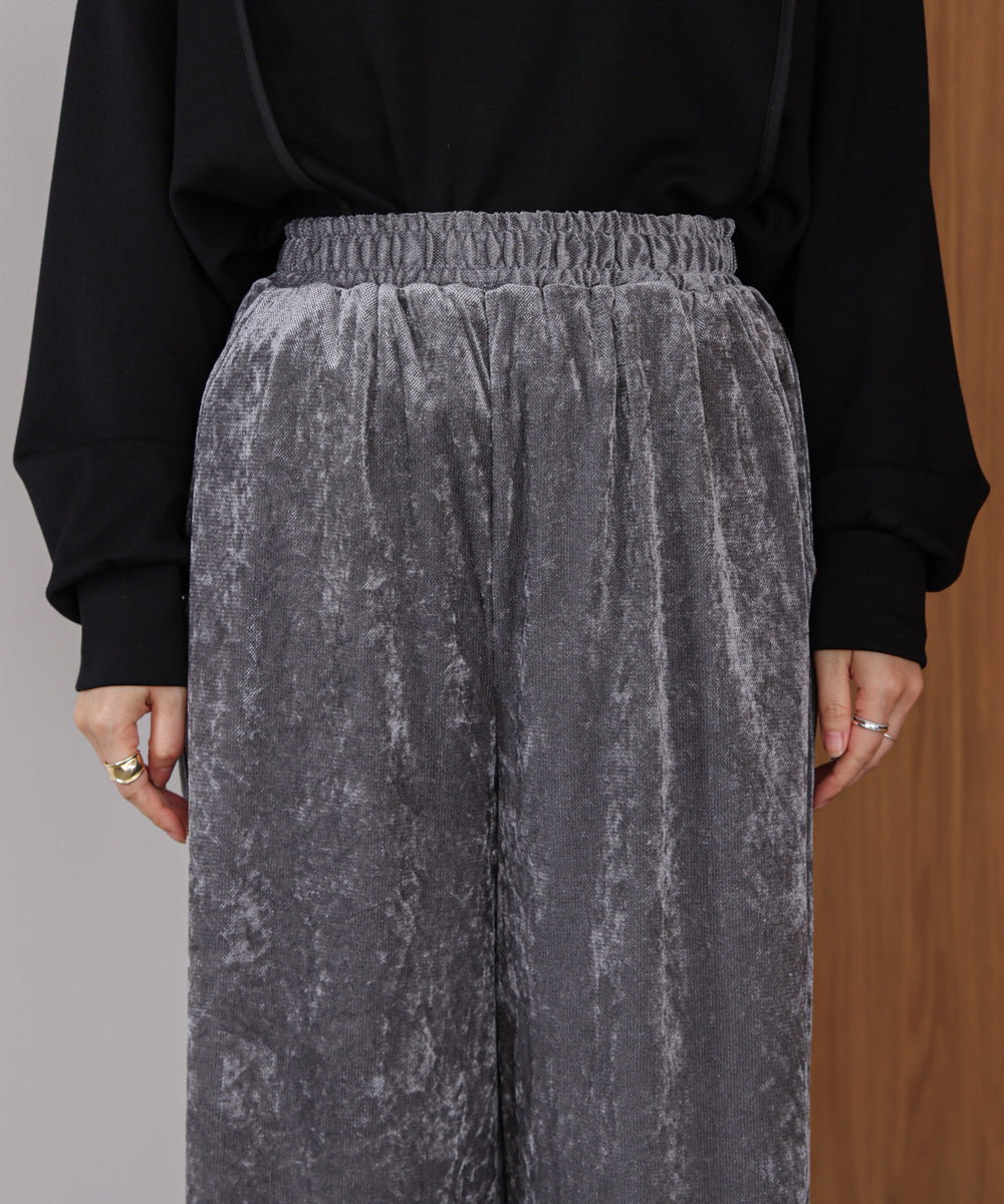 メッシュベロアイージーパンツ