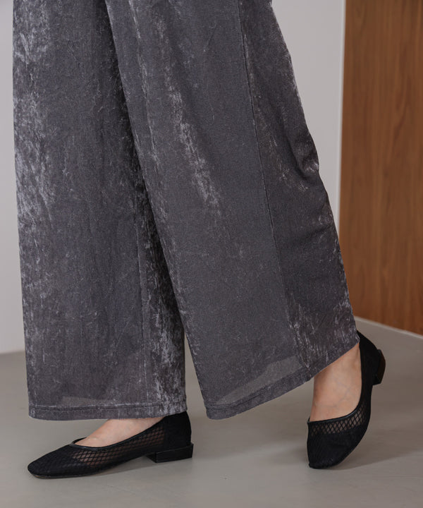 メッシュベロアイージーパンツ