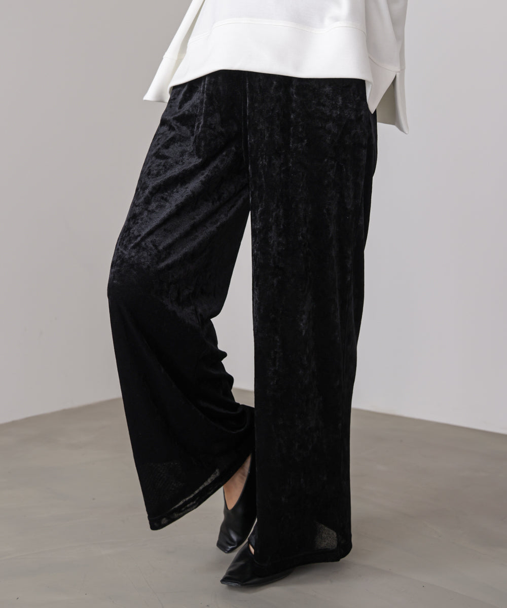 メッシュベロアイージーパンツ