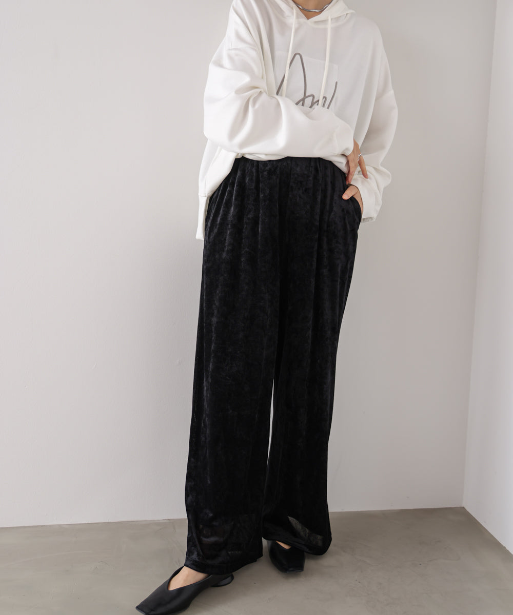 メッシュベロアイージーパンツ