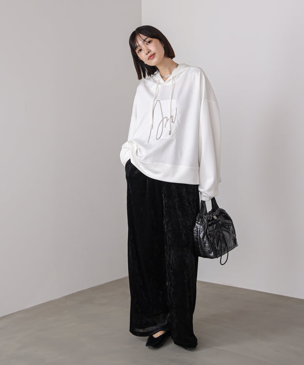 メッシュベロアイージーパンツ