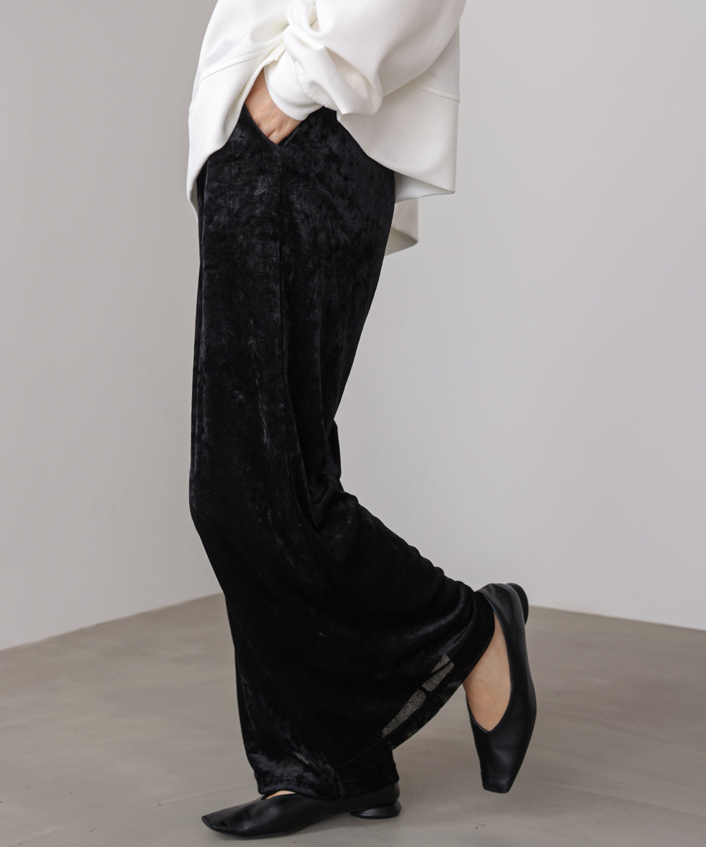 メッシュベロアイージーパンツ