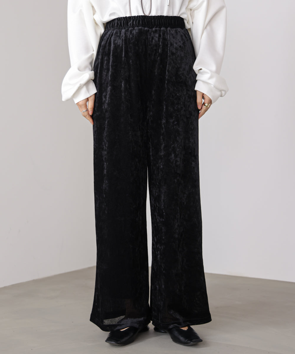 メッシュベロアイージーパンツ