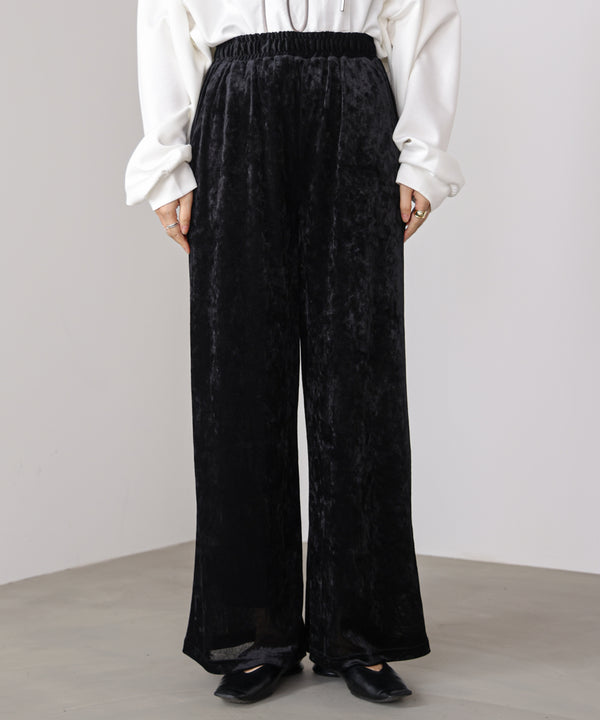 メッシュベロアイージーパンツ