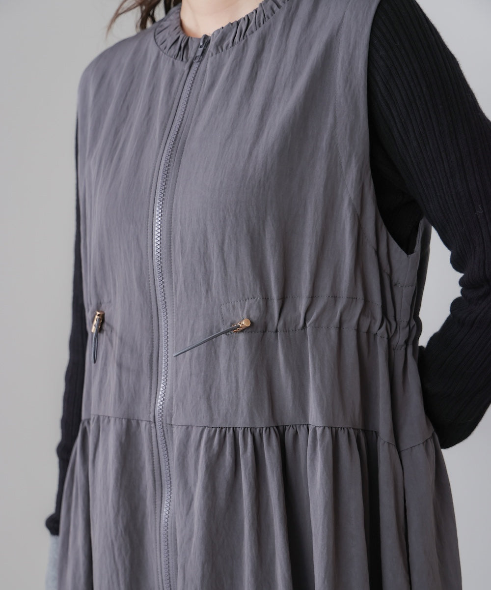 ティアードジレワンピース