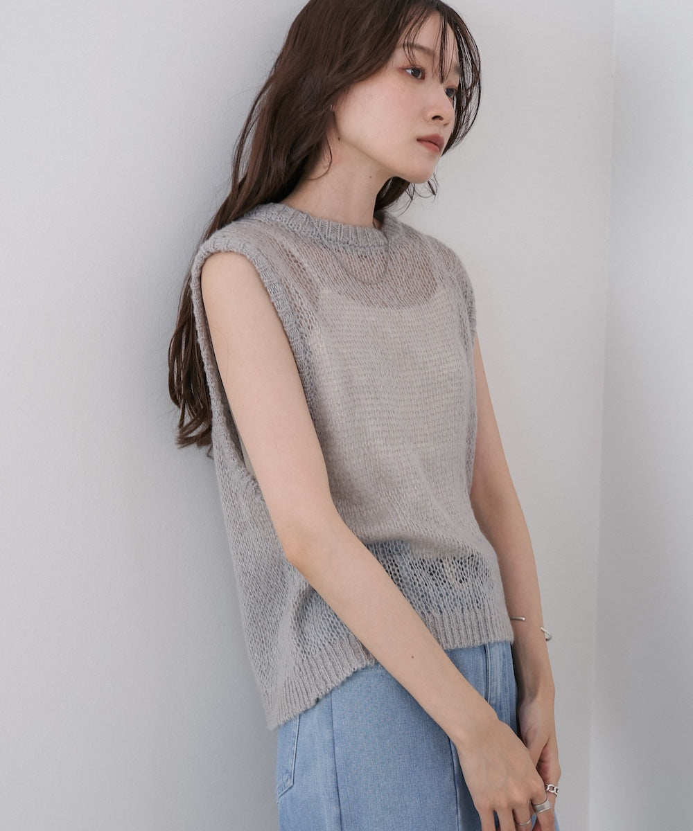 モヘアタッチシアーベスト