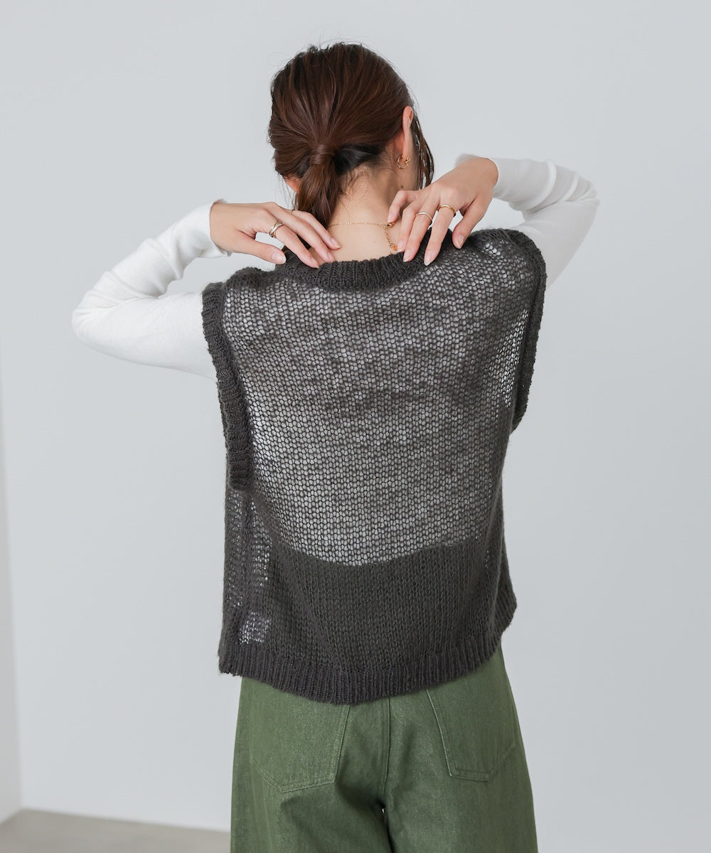 モヘアタッチシアーベスト