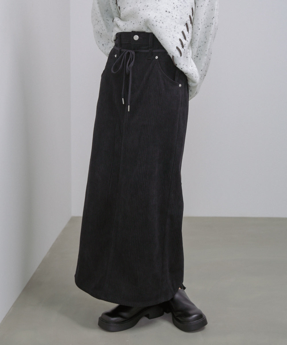 コーデュロイIラインスカート