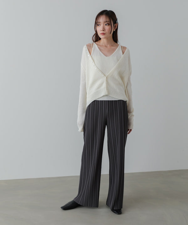 ランダムプリーツパンツ