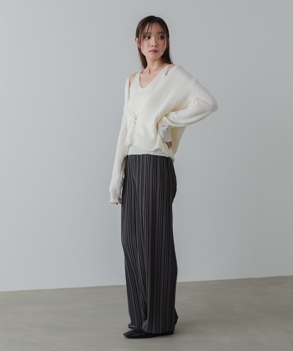 ランダムプリーツパンツ