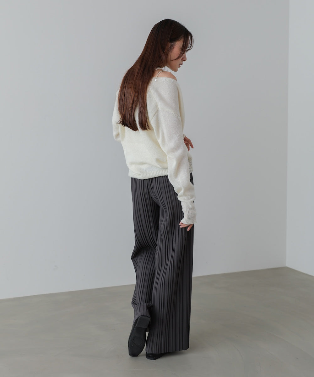 ランダムプリーツパンツ