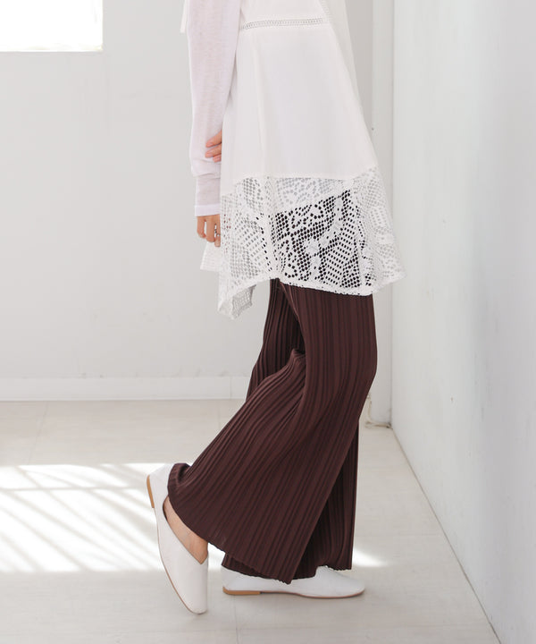 ランダムプリーツパンツ