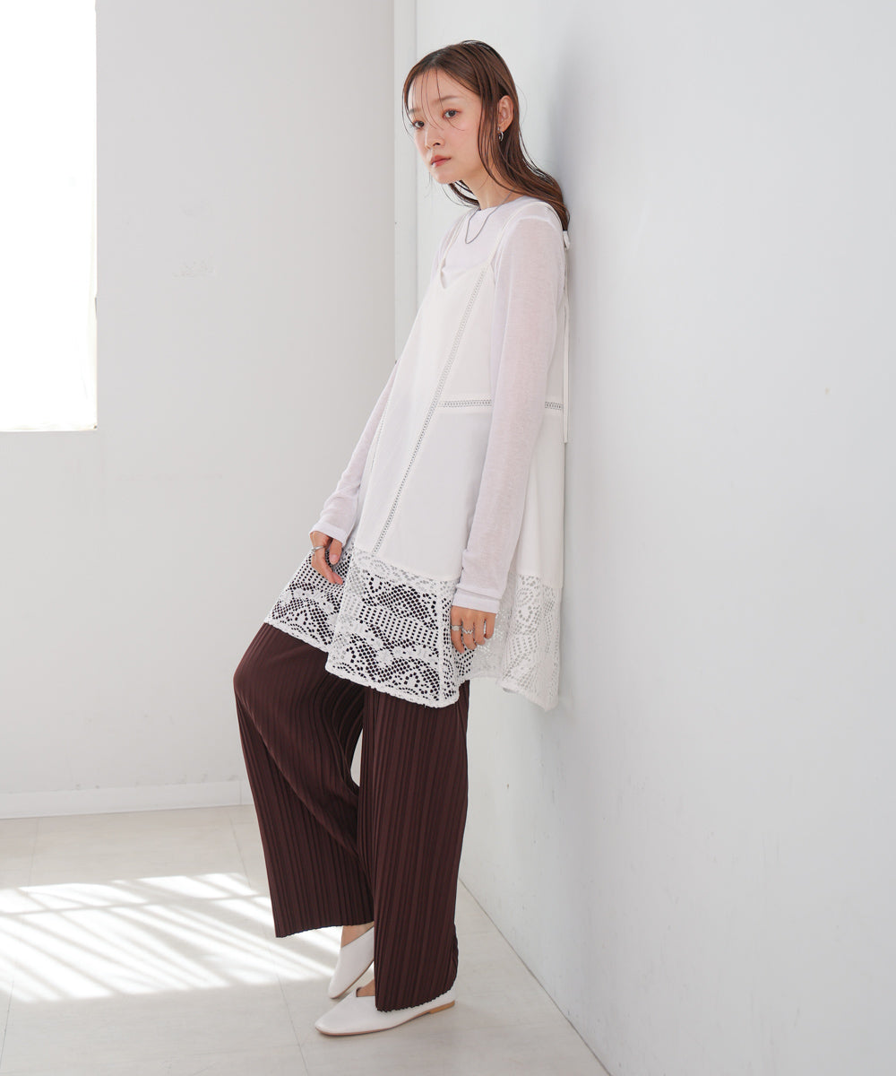 ランダムプリーツパンツ