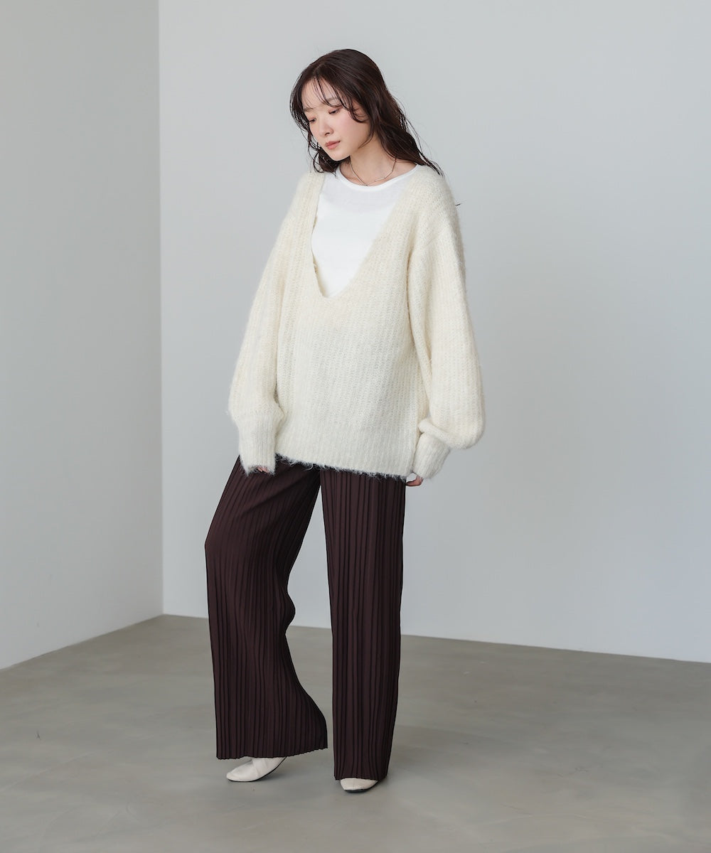 ランダムプリーツパンツ