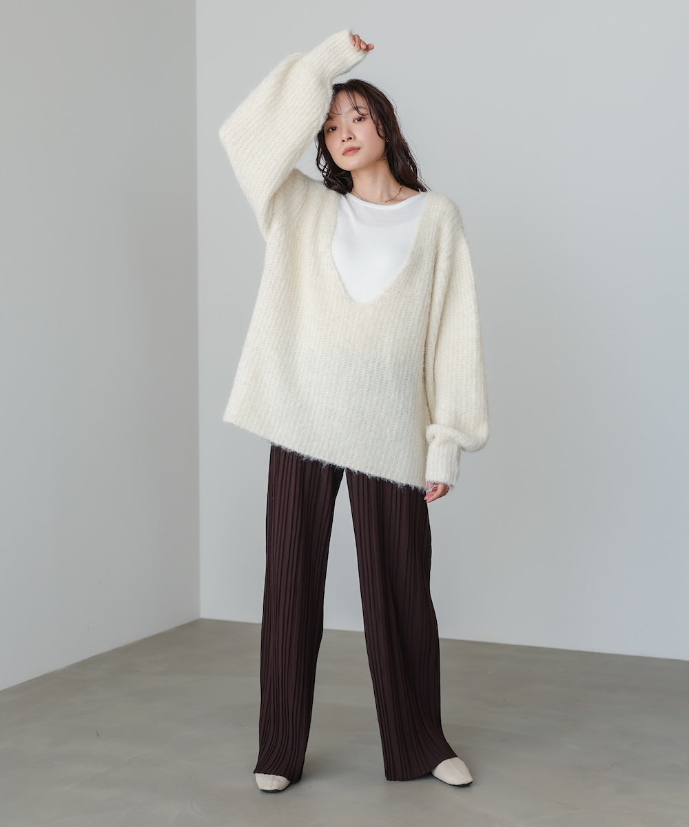 ランダムプリーツパンツ