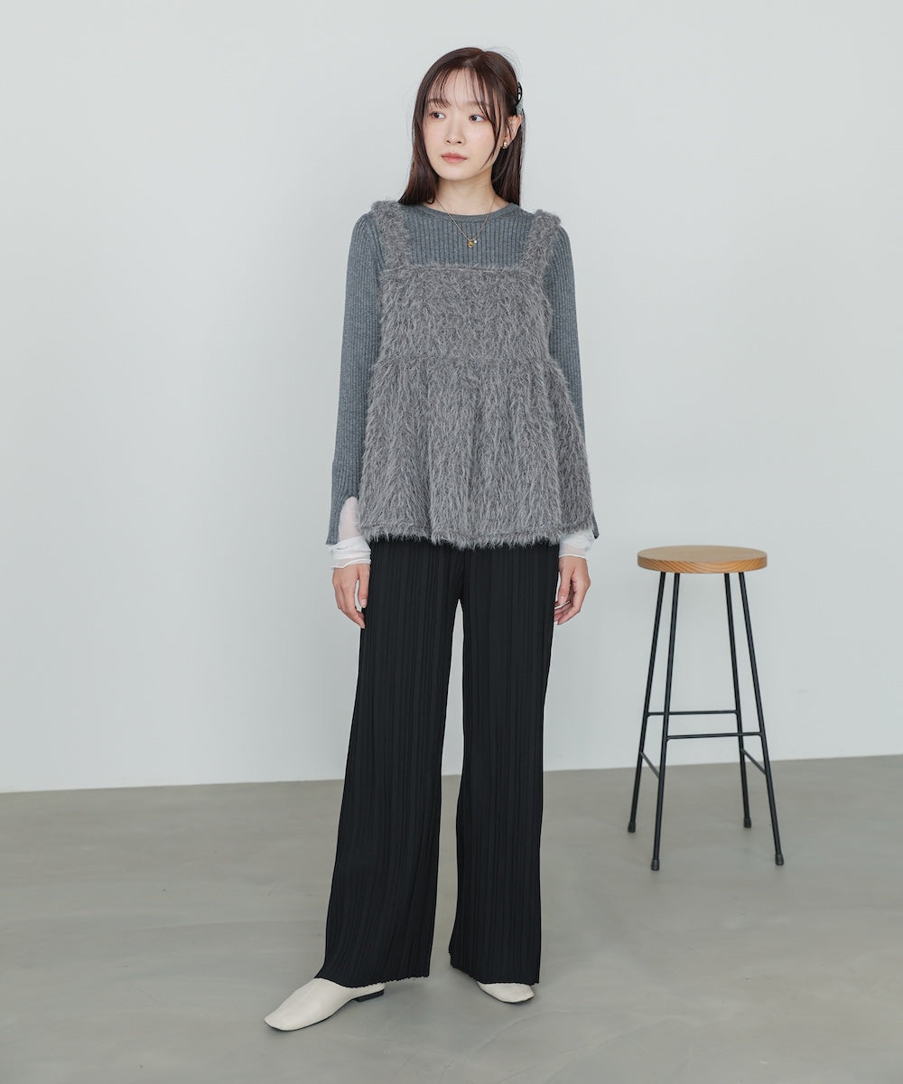 ランダムプリーツパンツ