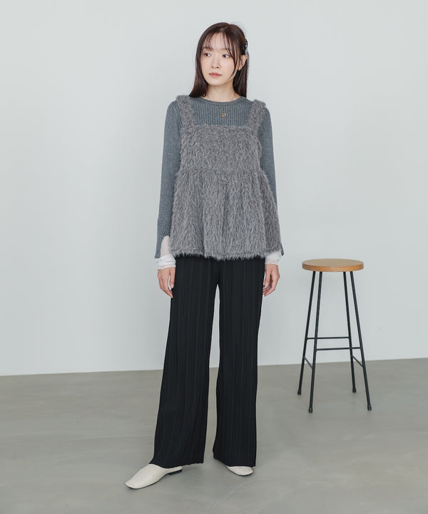 ランダムプリーツパンツ