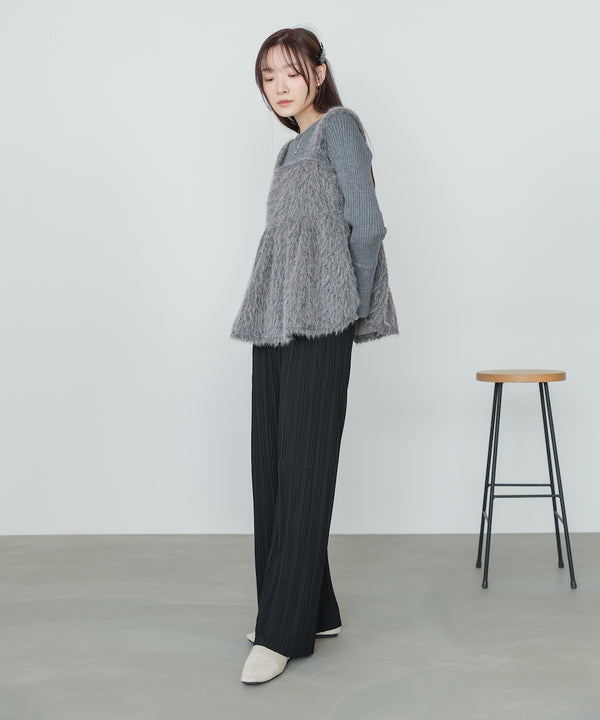 ランダムプリーツパンツ