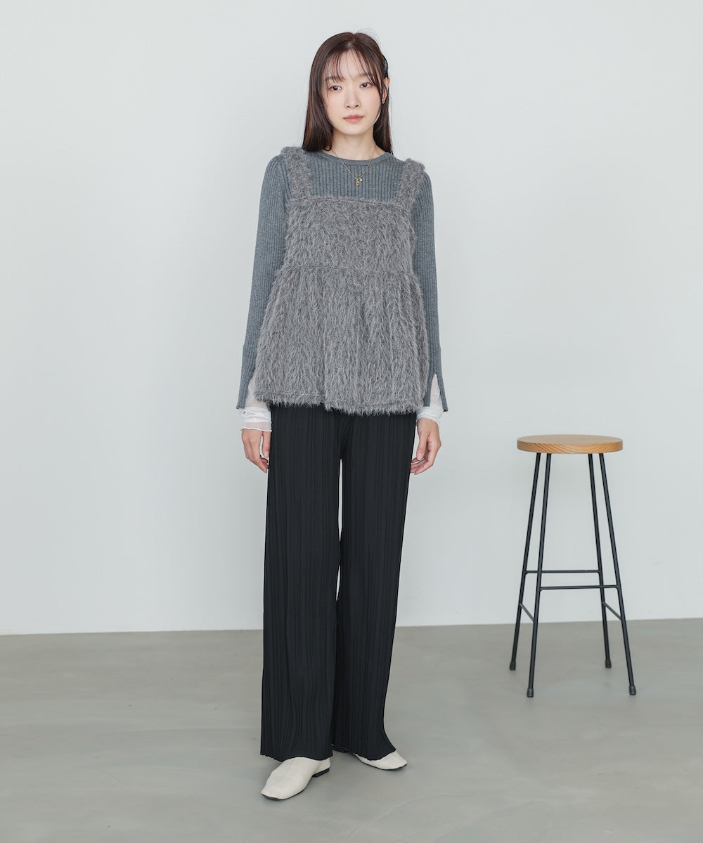 ランダムプリーツパンツ